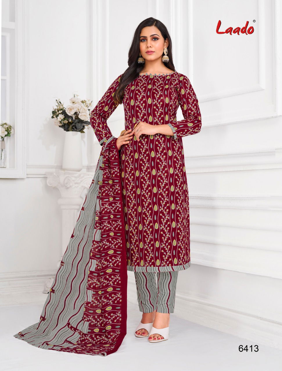 Laado 64 Cotton Printed Latest Designer Casual Wear Dress Material Collection